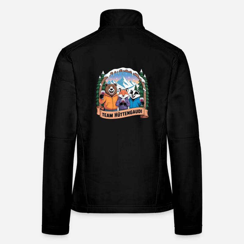 Soirée d’équipe Vacances de ski Ski & Snowboarder Après-ski Veste en tissu softshell Femme