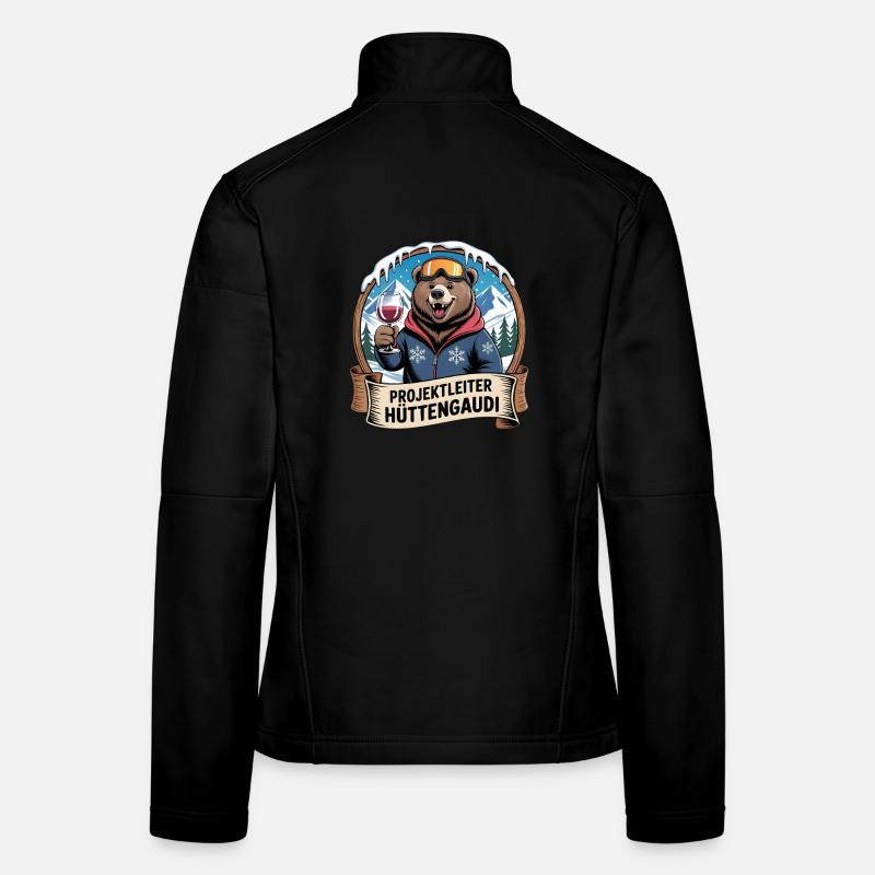 Soirée d’équipe Vacances de ski Ski & Snowboarder Après-ski Veste en tissu softshell Femme