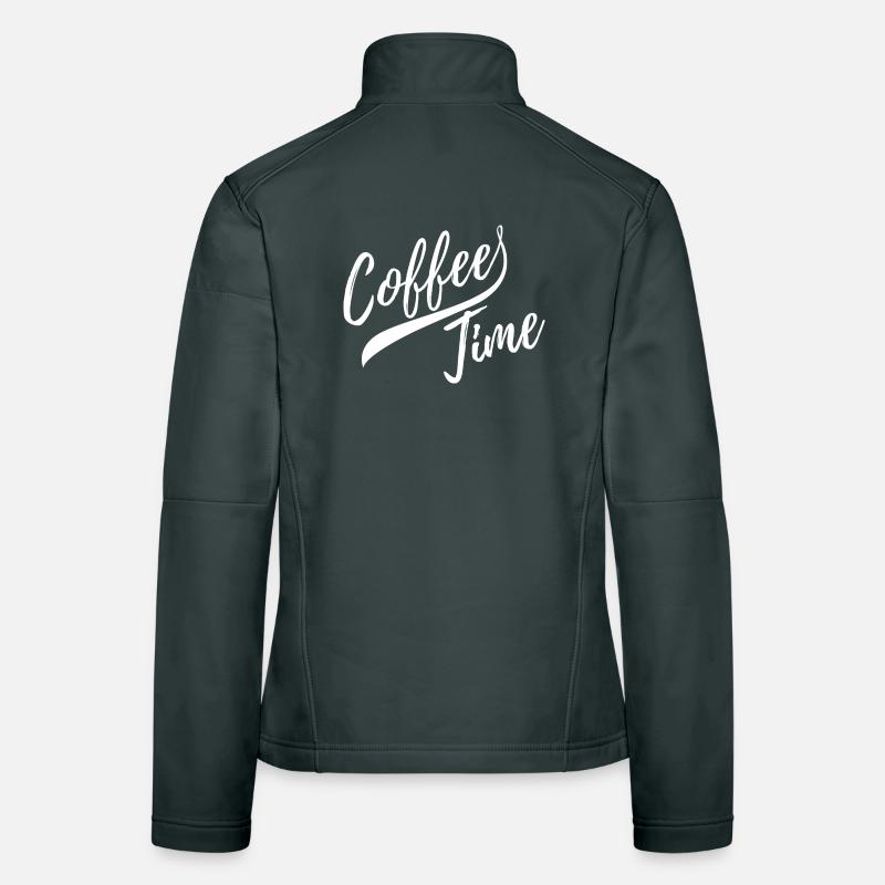 C’est l’heure du café Veste en tissu softshell Femme
