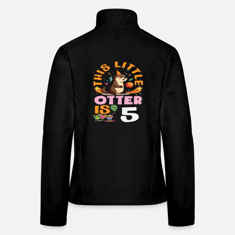 Cette loutre a 5 ans - Motif d’anniversaire mignon Veste en tissu softshell Femme