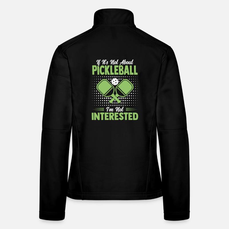 Cadeau de joueur de paddle ball de l’équipe de pickleball Veste en tissu softshell Femme