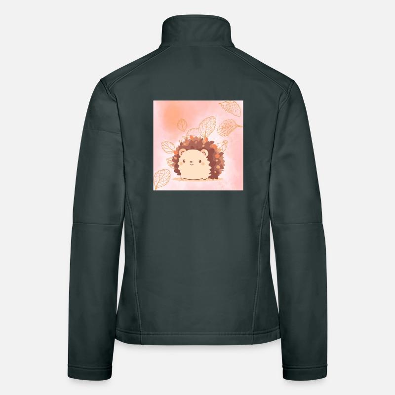 mignon hérisson  Veste en tissu softshell Femme