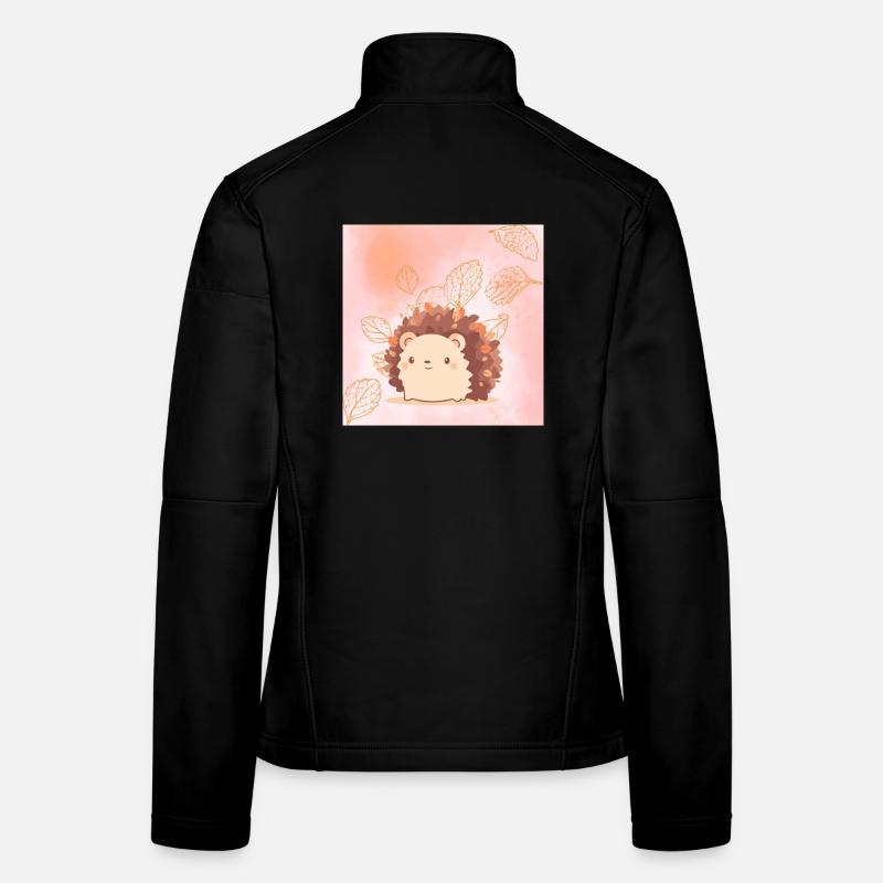 cute hedgehog Women's Softshell Jacket