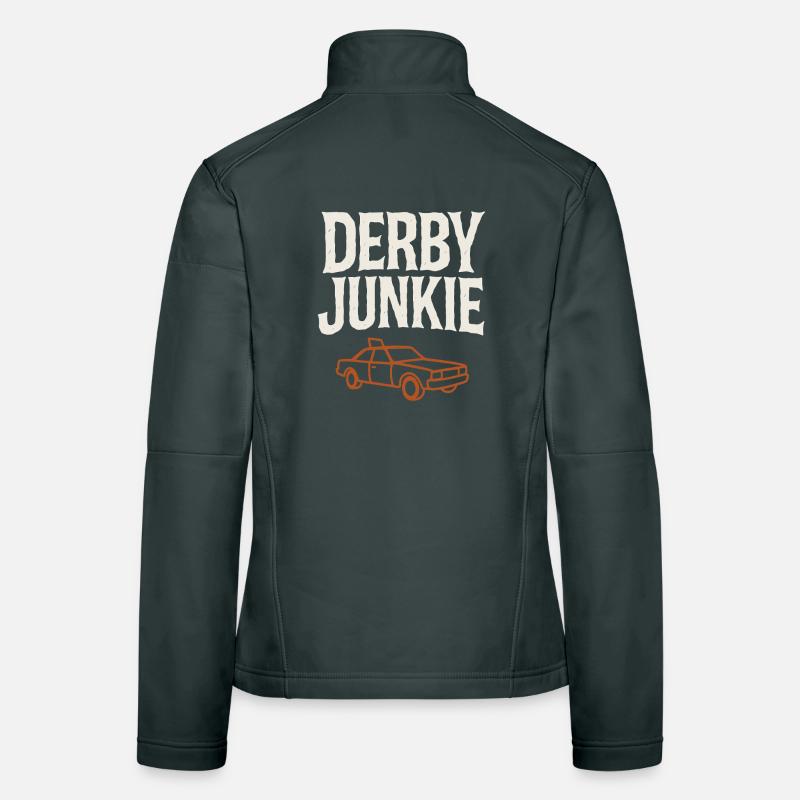 Demolition Derby Fan Pit Crew Crash Driver Fair Women's Softshell Jacket