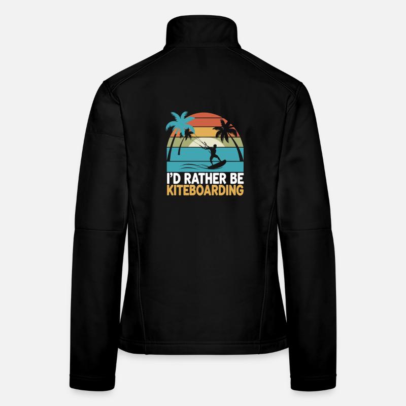 Prefer Kiteboarding Palm Trees Sunset Women's Softshell Jacket