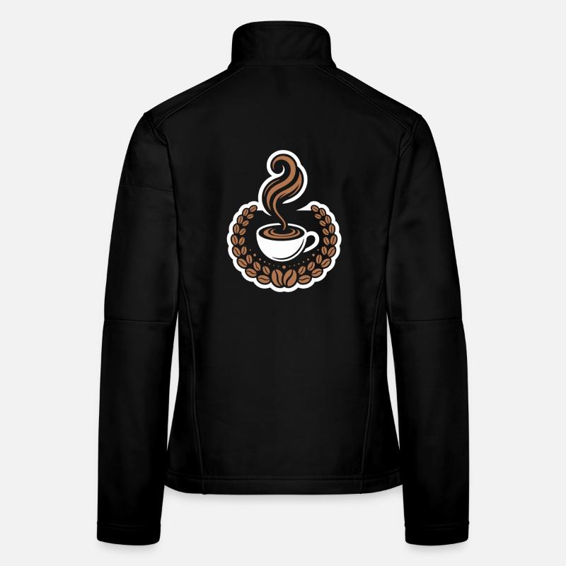 Caffeine Design Coffee Artwork Coffee Frauen Softshelljacke