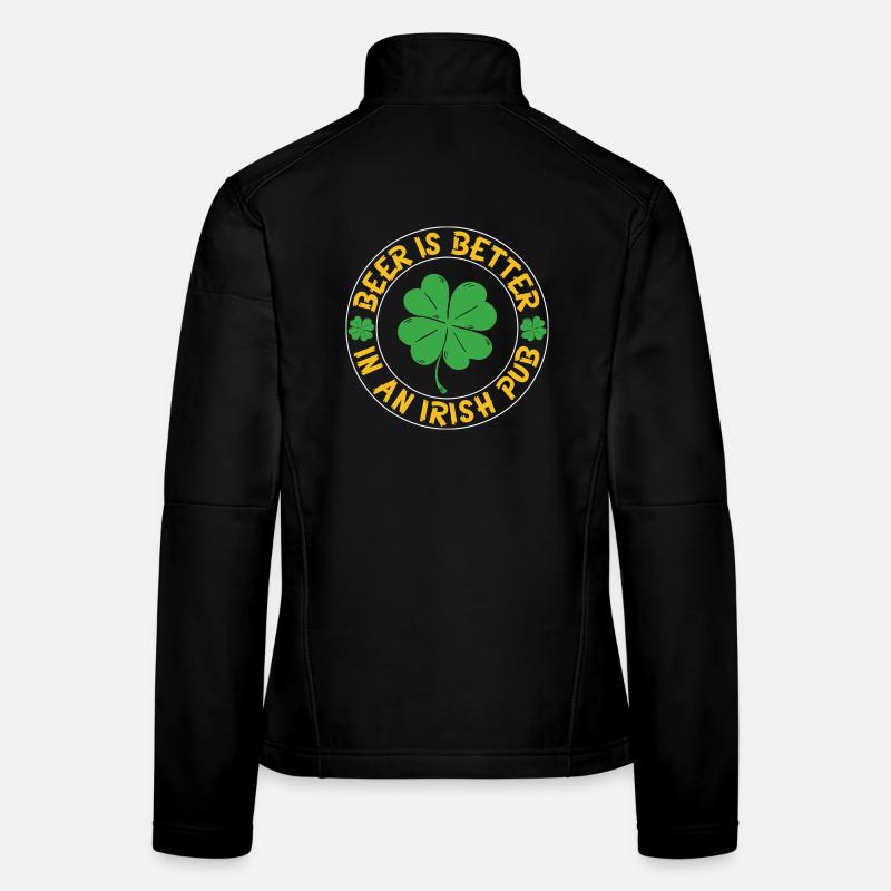 Beer better irish pub Women's Softshell Jacket