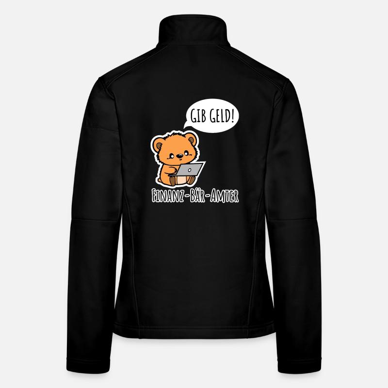 Finanz-Bär-Ämter - DONNEZ DE L’ARGENT ! Veste en tissu softshell Femme