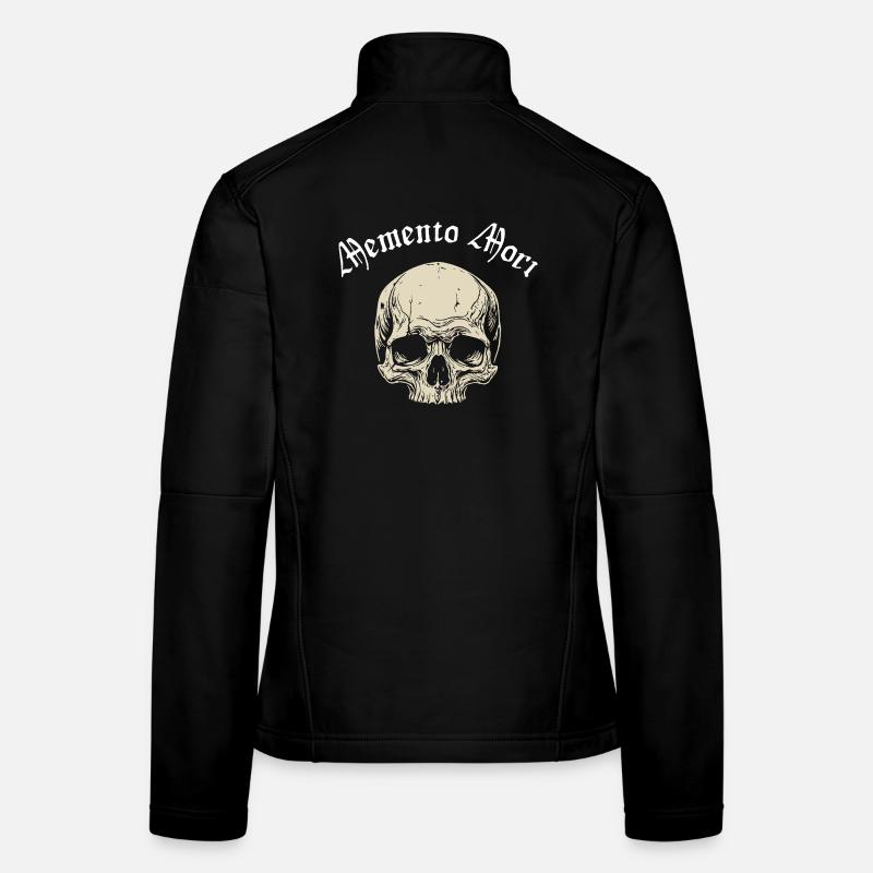 Skull Gothic Font Memento Mori Women's Softshell Jacket