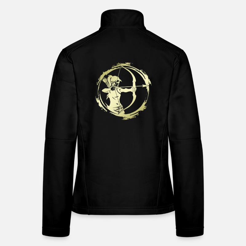 Silhouette de tir à l’arc Veste en tissu softshell Femme