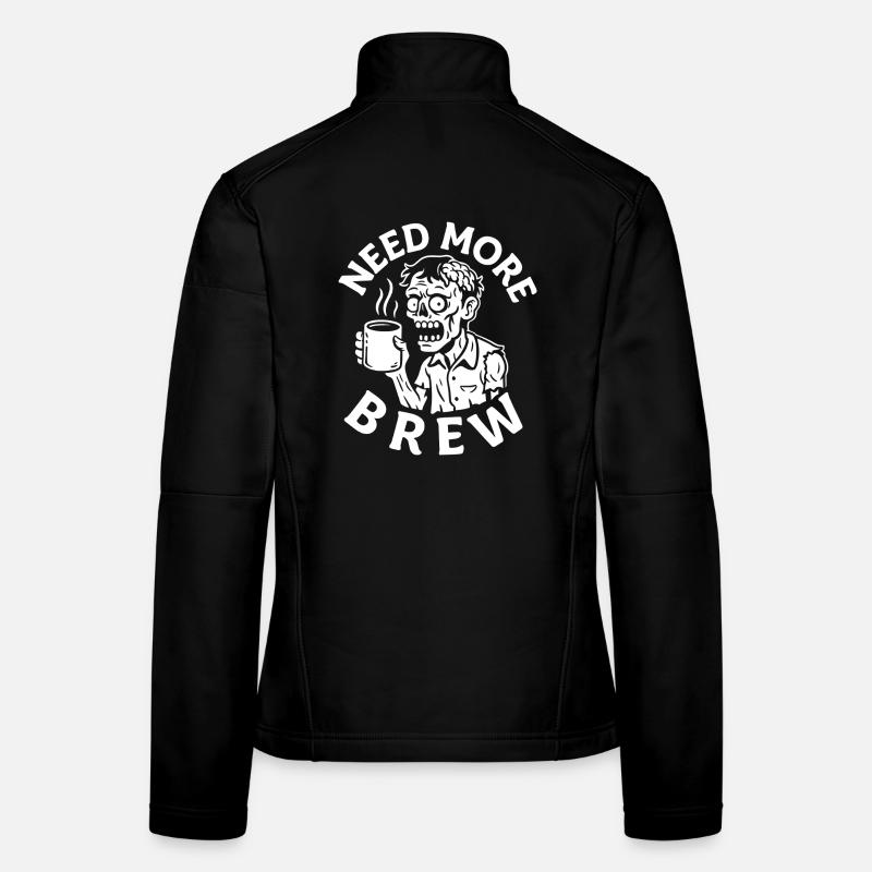 Besoin de plus de thé Brew Zombie Veste en tissu softshell Femme