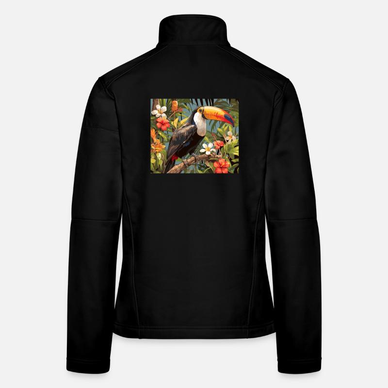 Tukane Tukan - Frauen Softshelljacke - Schwarz