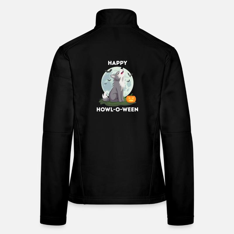 Funny Halloween – Howl-o-ween Wolf Women's Softshell Jacket