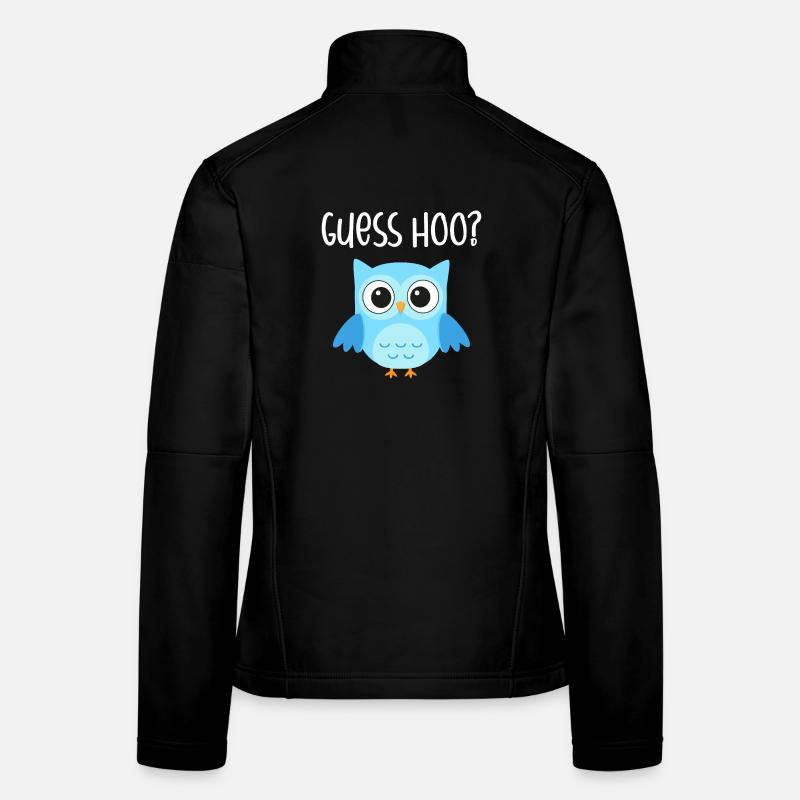 Hibou devinez hoo Veste en tissu softshell Femme