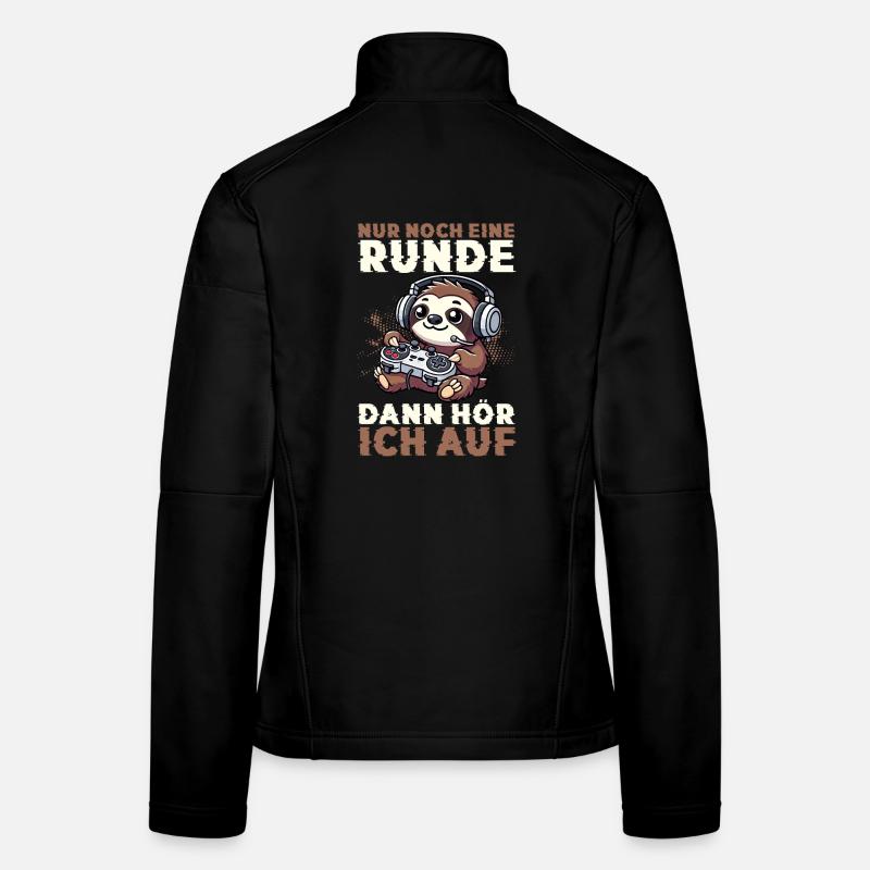 Just one more round then I'll stop sloth Women's Softshell Jacket