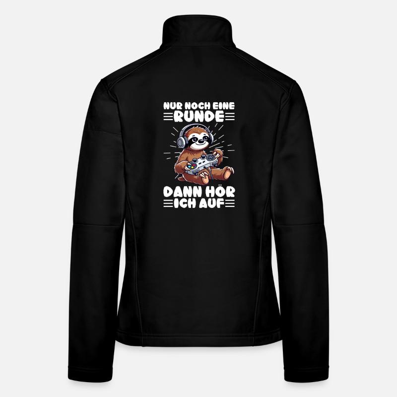 Just one more round then I'll stop sloth Women's Softshell Jacket