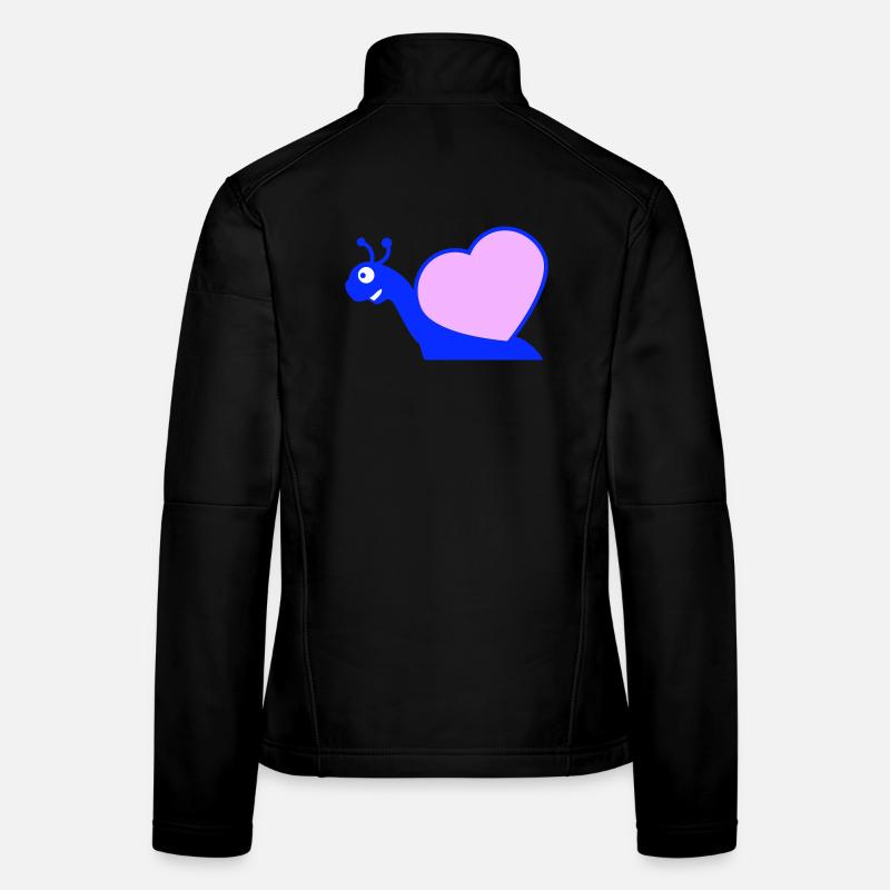 Snail Heart Snail Shell Cute Love Romantic Women's Softshell Jacket