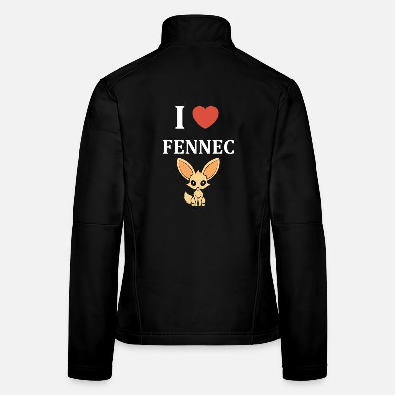 I love Fennec Veste en tissu softshell Femme