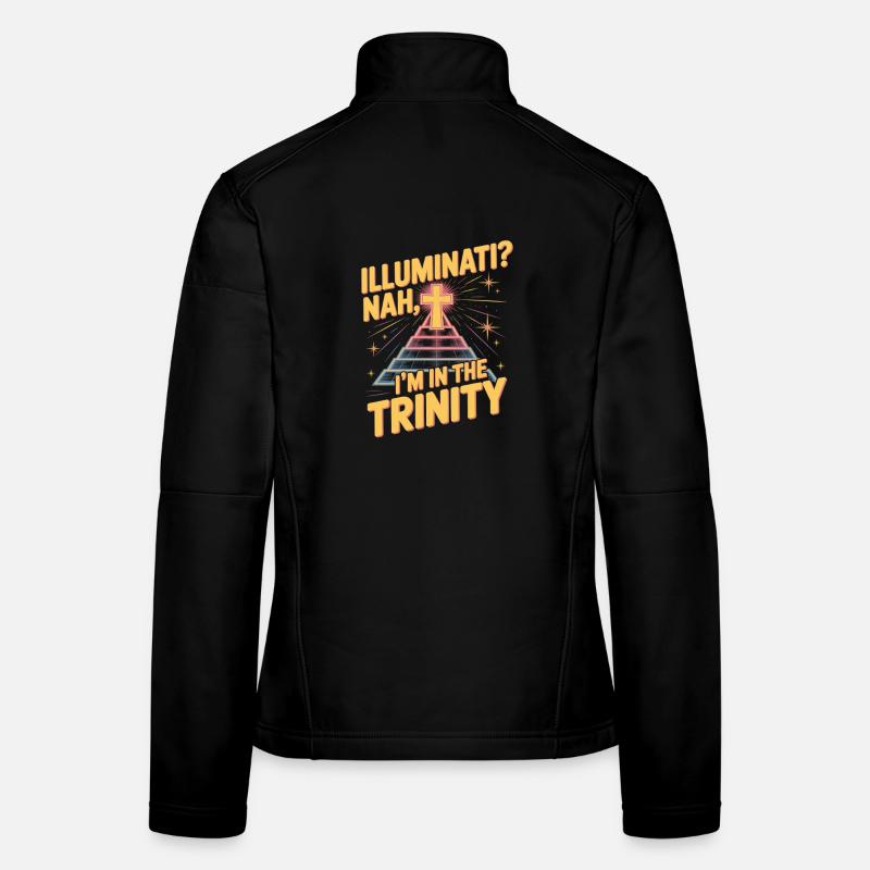 Les Illuminati chrétiens dans la Trinité Veste en tissu softshell Femme