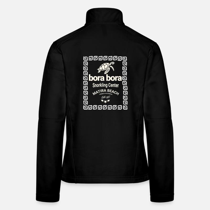 Bora Bora Logo Tauchzentrum - Frauen Softshelljacke - Schwarz