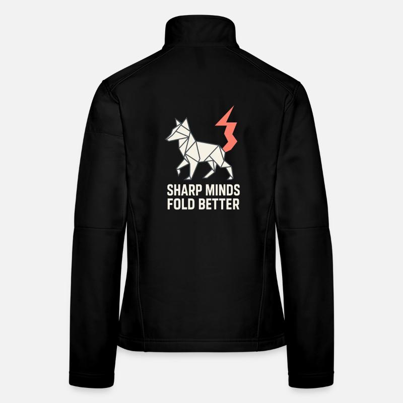 Origami Clubgeschenk Einerfalt Zu Einer Frauen Softshelljacke