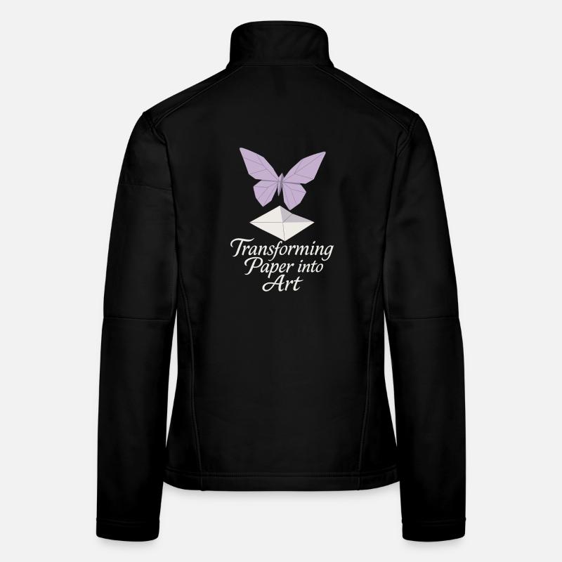 Origami Clubgeschenk Einerfalt Zu Einer Frauen Softshelljacke