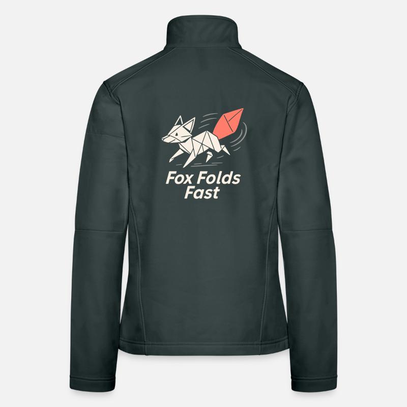 Origami Clubgeschenk Einerfalt Zu Einer Frauen Softshelljacke