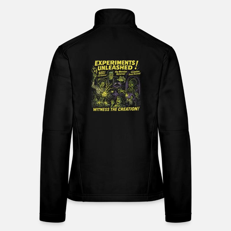 Experiments Unleashed Lab Movie Poster Halloween Women's Softshell Jacket