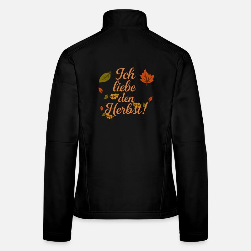 Ich liebe den Herbst Frauen Softshelljacke