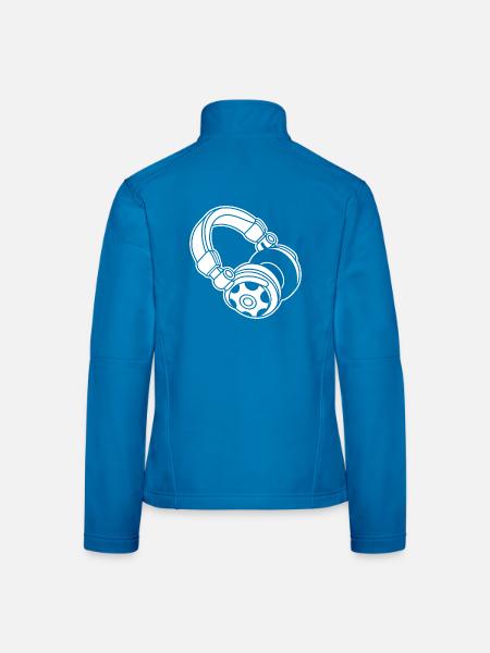 Silhouette du casque : DJ & Music Vibes - Veste en tissu softshell Femme - noir - Dos
