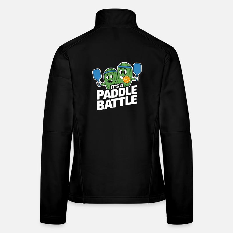 Paddleball Pickleball Gift Paddle Battle Women's Softshell Jacket
