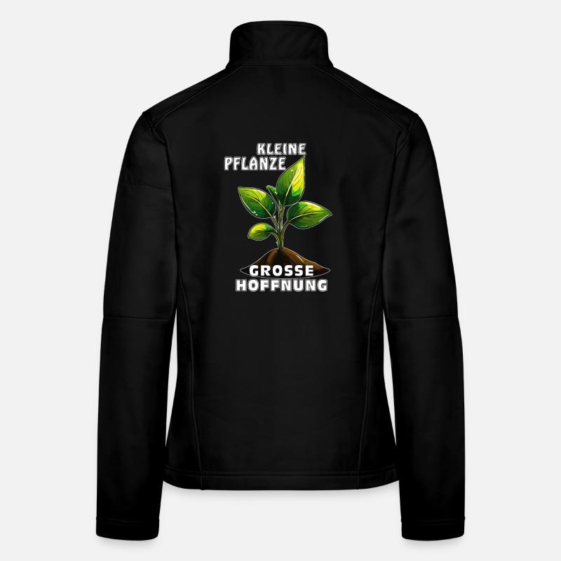 KLEINE PFLANZE GROSSE HOFFNUNG Frauen Softshelljacke
