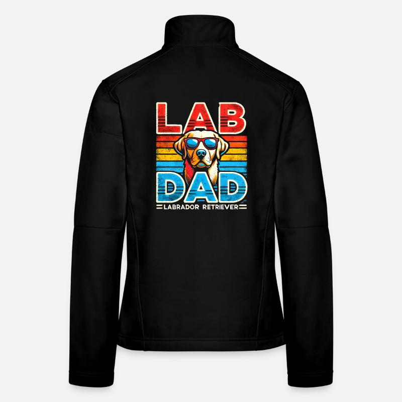 Labrador Papa Retro Sonnenbrille Frauen Softshelljacke