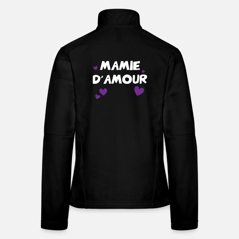 Oma der Liebe mit Herzen Frauen Softshelljacke