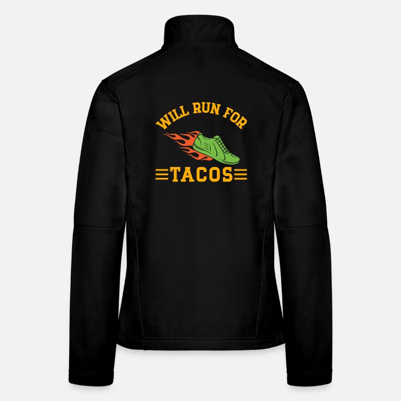 Running Will Run For Tacos Marathon Runner Frauen Softshelljacke