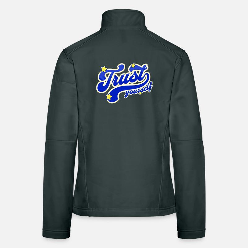 Self-Confidence Starry Script Women's Softshell Jacket