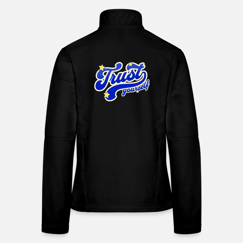 Selbstvertrauen Sternenskript Frauen Softshelljacke