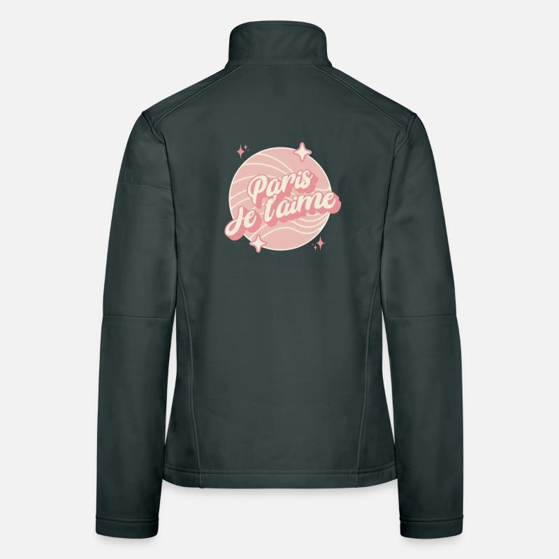 Paris je t'aime Veste en tissu softshell Femme