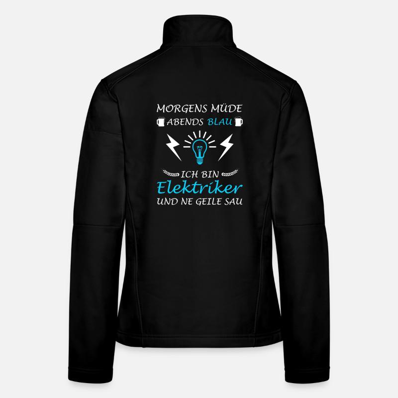 Electrician Master Electronics Technician Electrician - Women's Softshell Jacket - black