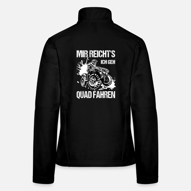 J’en ai assez, je fais du quad, du quad Veste en tissu softshell Femme