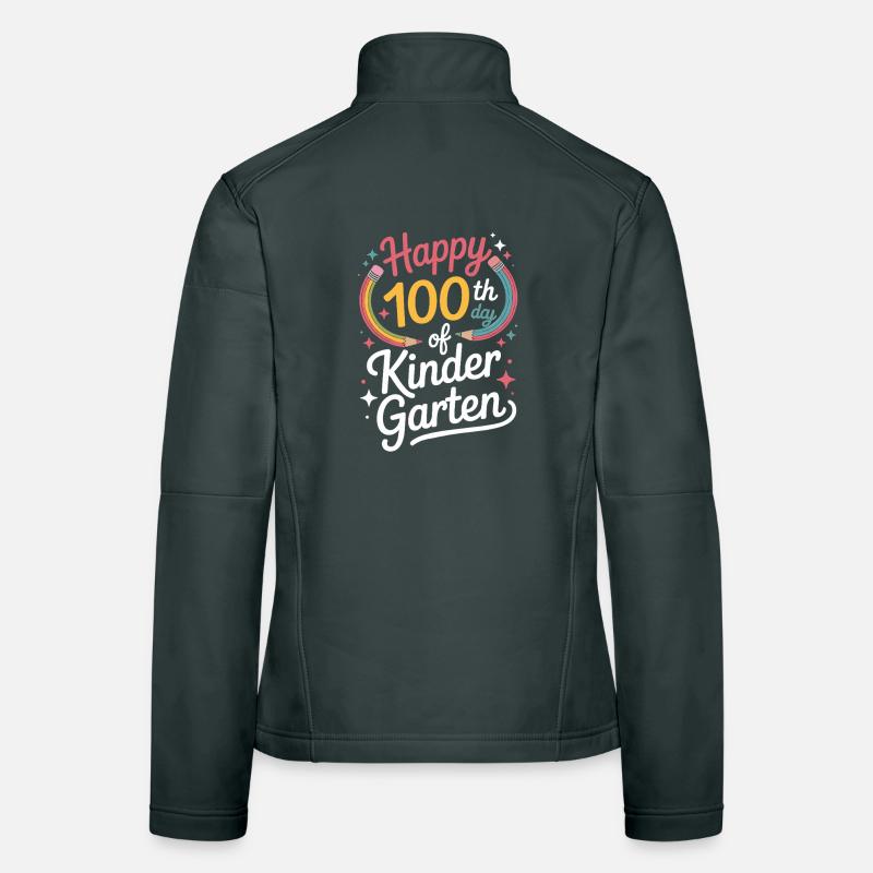 100th Day Kindergarten 100th day Women's Softshell Jacket