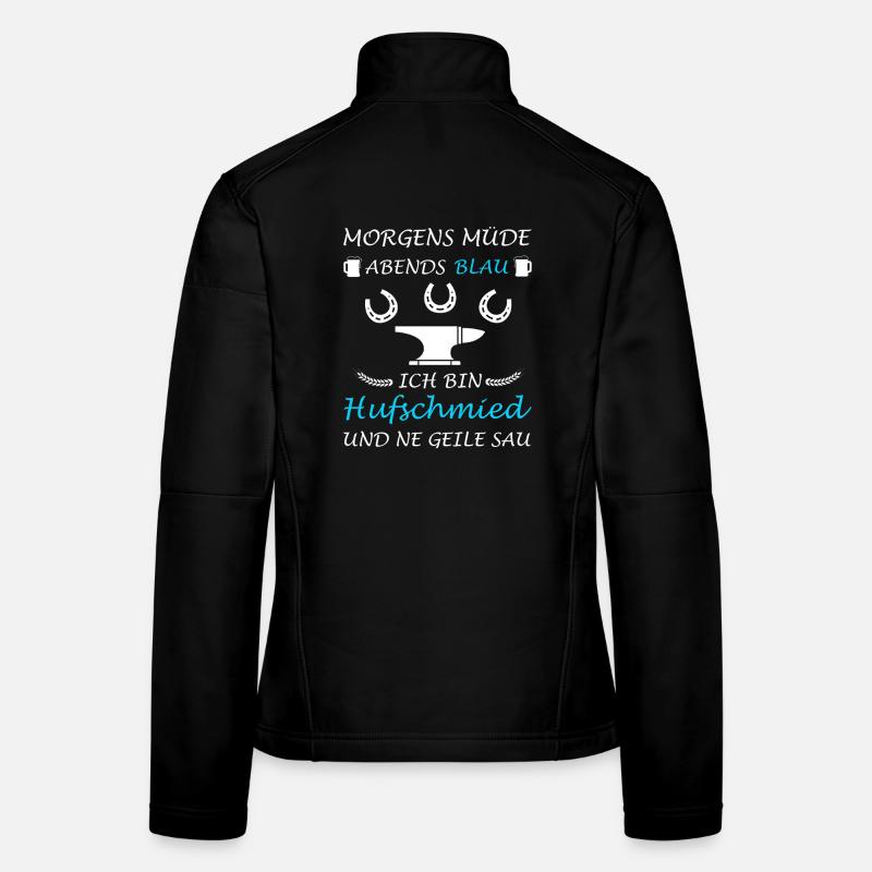 Maréchal-ferrant Cheval Forgeron Lustig Veste en tissu softshell Femme