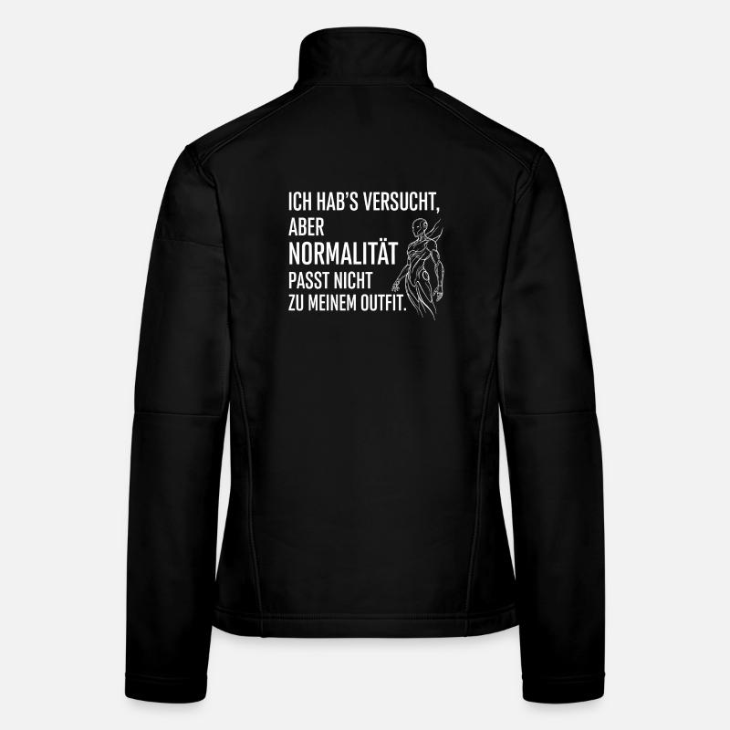 Normality does not fit the outfit - Women's Softshell Jacket - black