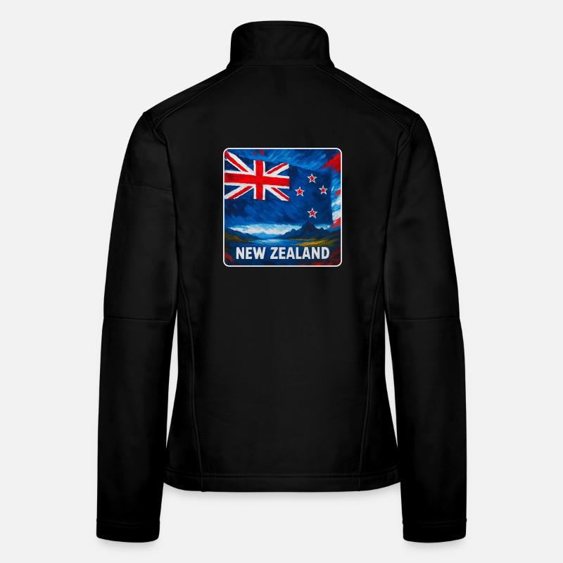Neuseeland Flaggen Design Frauen Softshelljacke