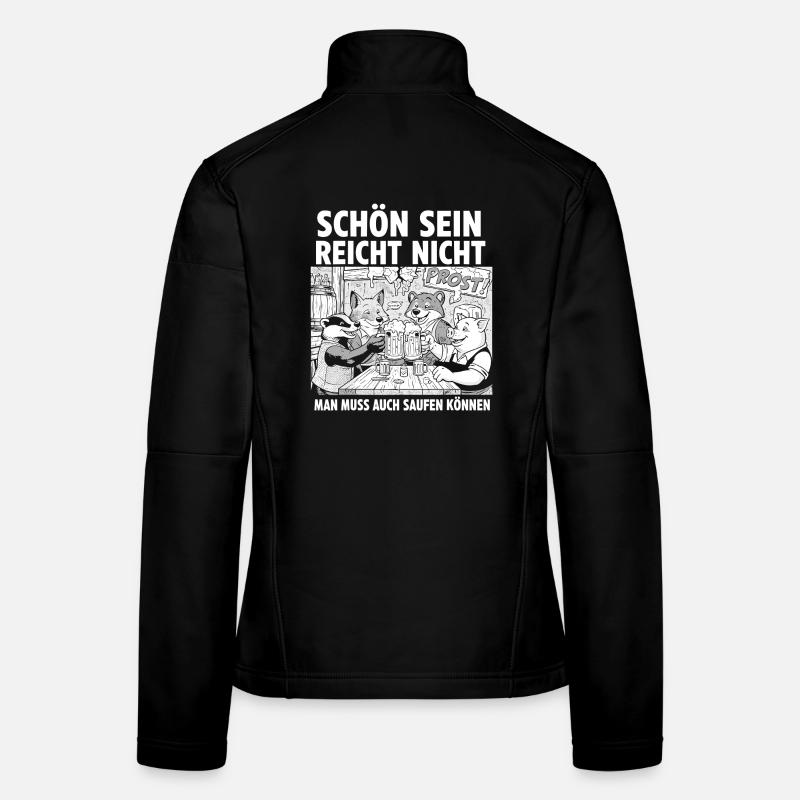 Prostfreunde am Biertisch Frauen Softshelljacke