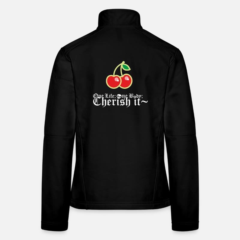 Cerise Veste en tissu softshell Femme