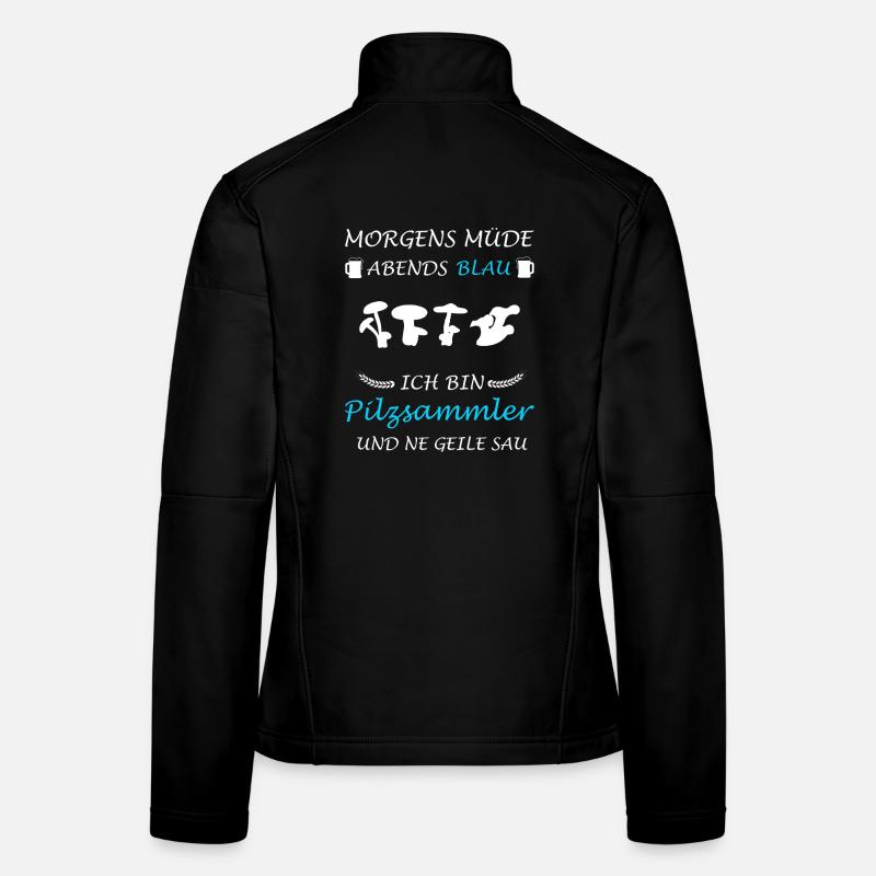 Cueilleurs de champignons Cueilleurs de champignons Cueilleurs de champignons Champignons Veste en tissu softshell Femme