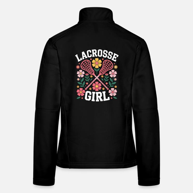 Lacrosse Spruch Mädchen Lustiges Lacrosse Geschenk Frauen Softshelljacke