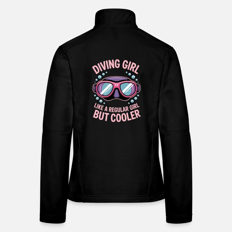 Tauchen Spruch Mädchen Lustiges Tauchen Geschenk Frauen Softshelljacke