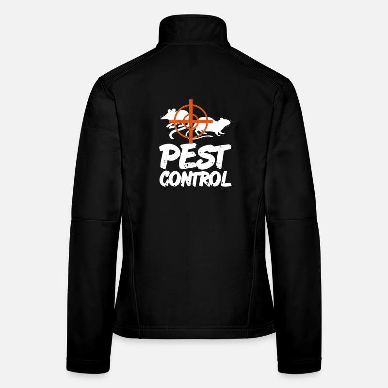 Funny Pest Control Humor for Rat Hunters Women's Softshell Jacket
